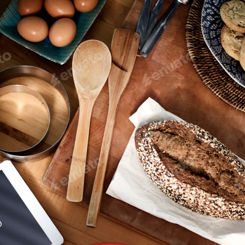 Preview: Bakery Baking Cook Eggs Pastry Ingredients Concept