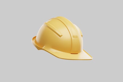 Preview: Yellow construction hard hat protective gear
