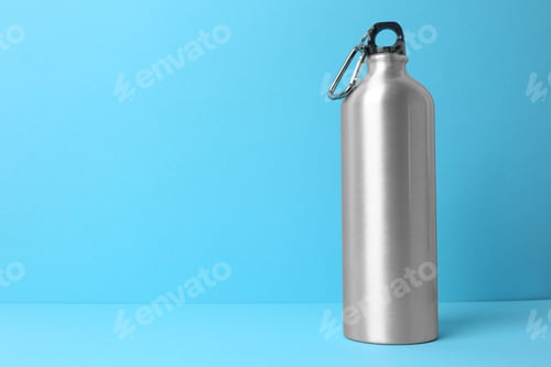 Preview: Sport bottle with space for text on color background