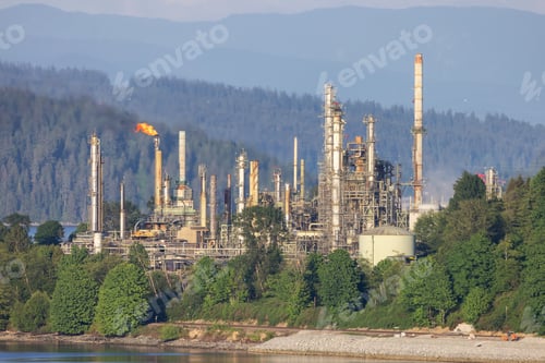 Preview: Oil Refinery Plant in Port Moody, Vancouver, BC, Canada.
