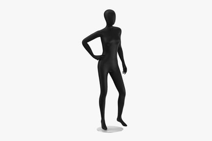 Preview: Modular Female Clothing Mannequin - Customizable Display