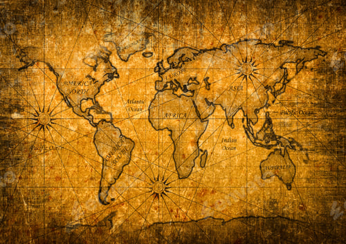 Preview: Vintage world map