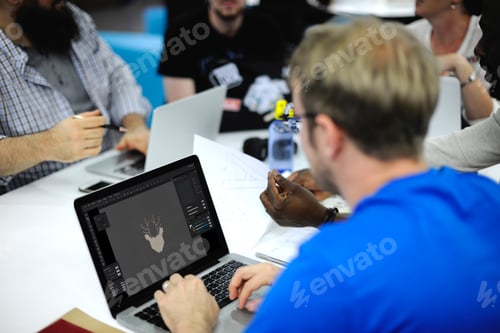 Preview: Startup Business People Working on Laptop