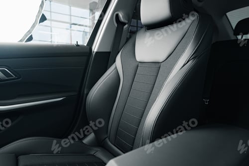 Preview: Leather seats of a new luxury car