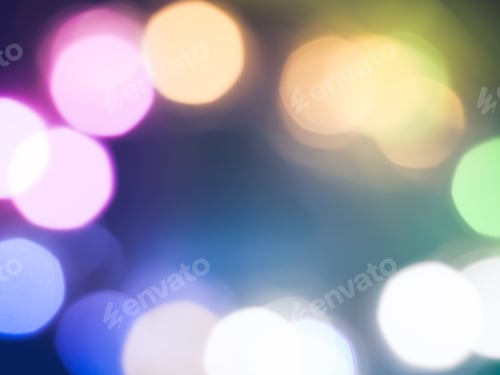 Preview: Unfocused Colorful festive lights background
