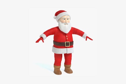 Preview: Santa claus character with outstretched arms