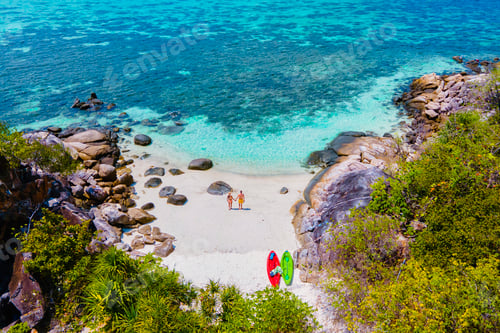 Preview: Kla Island Koh Lipe Thailand a small island of the coast of Ko Lipe with a coral reef
