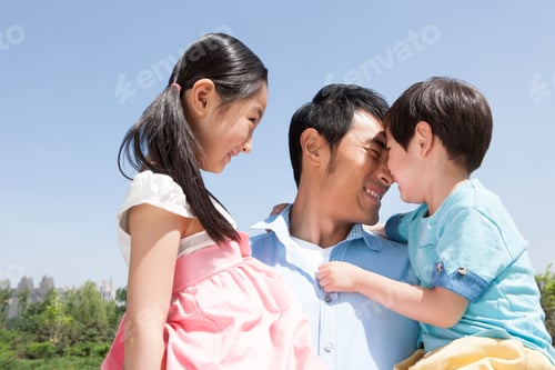 Preview: Happy family outdoors