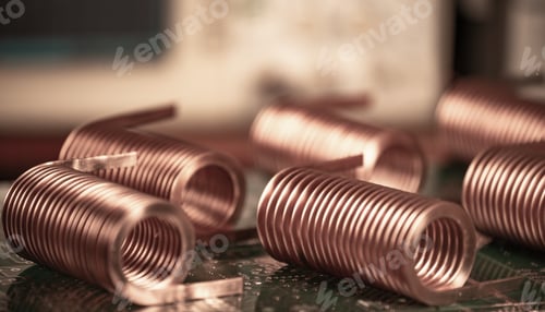 Preview: Close-up of twisted copper wire
