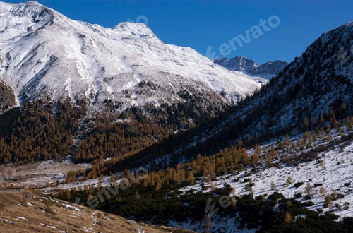 Preview: Snow covered mountains