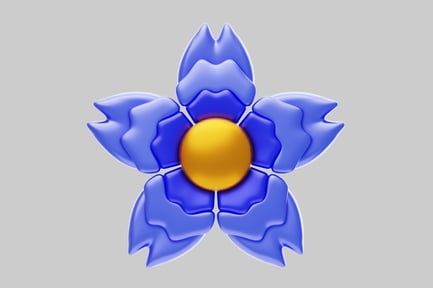 Preview: Abstract stylised flower