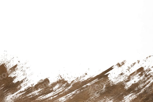 Preview: mud splash isolated on white background.