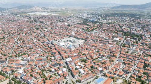 Preview: Top view of the city of Isparta: Turkey