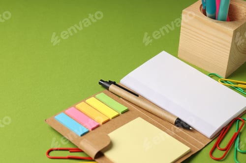 Preview: Concept of stationary accessories, space for text