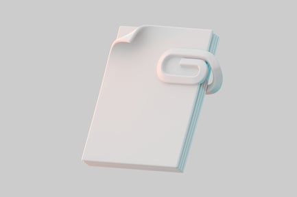 Preview: White papers with clip