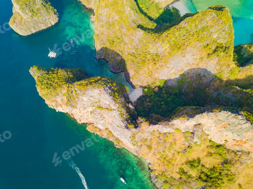 Preview: Sea, beach for travel background, Thailand. Nature landscape.