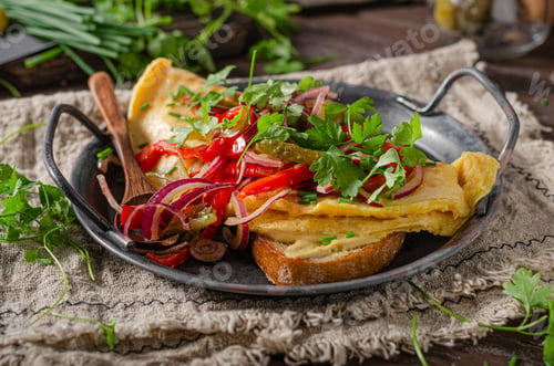 Preview: Egg fry with vegetables