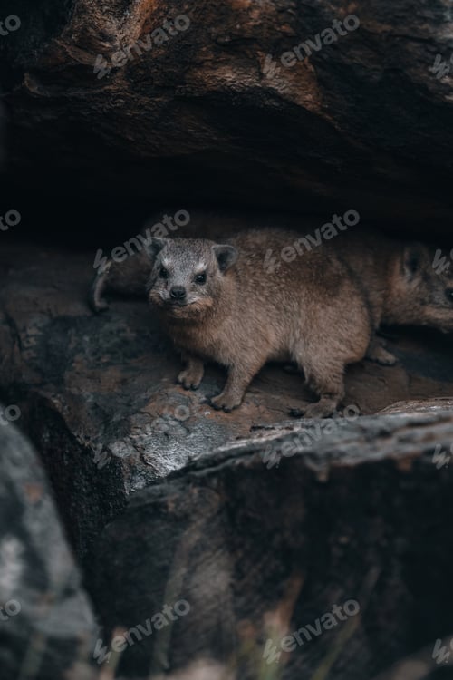 Preview: Rock Hyrax, Dassie, Procavia capensis, common in South Africa and Namibia