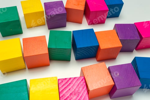 Preview: wooden blocks on the table