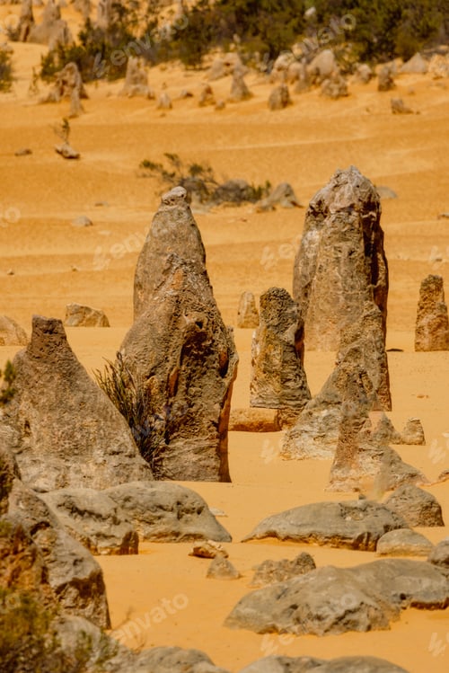 Preview: Limestone formations in the Pinnacles Desert. Western Australia