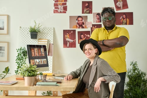 Preview: Editor and retoucher working with photos