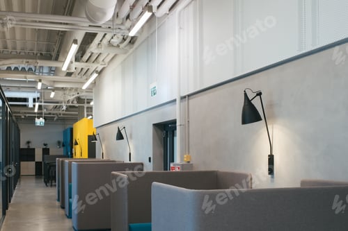 Preview: Empty simple cafeteria interior