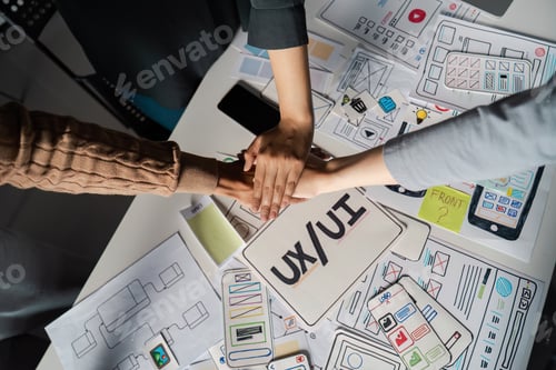 Preview: Collaborative UX UI Design Brainstorming Session with Creative Teamwork and Innovative Ideas