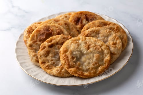 Preview: Fried handmade pies. Turkish name; fincan boregi or puf borek