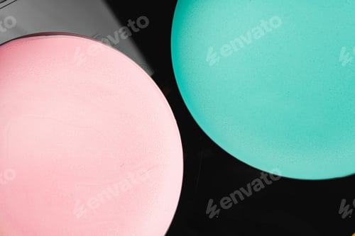 Preview: Eye make up circle eyeshadows close up