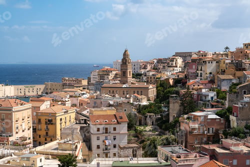 Preview: View of Gaeta, an historic town and popular tourist destination on Mediterranean Sea, Italy