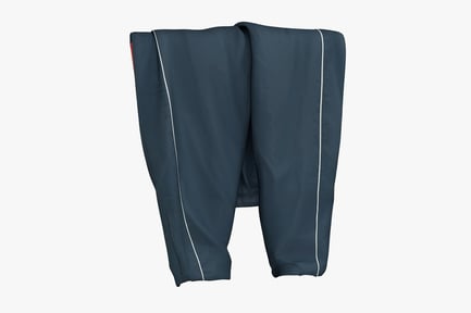 Preview: Navy Sport Pants with White Stripe