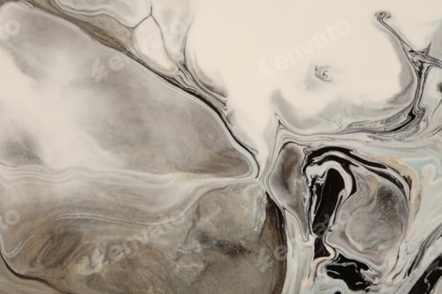 Preview: Marble painting wall. Art Abstract flow pour acrylic color. Wave texture stain blot background.