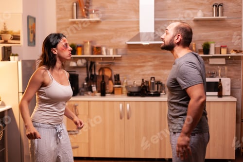 Preview: Young couple yelling at each other