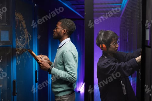 Preview: IT Engineers in Server Room