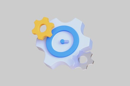 Mechanical gears configuration clockwork