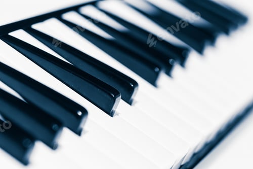 Preview: Close-up of Piano Keyboard