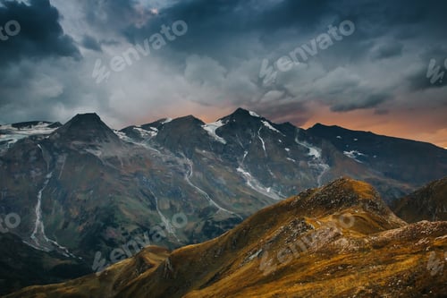 Preview: Beautiful landscape from the Grossglockner National Park Hohe Tauern, Austria