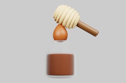 Preview: Honey jar with dipper