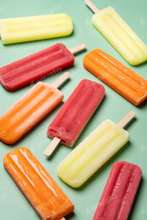 Preview: Colorful fruit popsicles