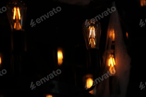 Preview: Beautiful retro luxury light lamp decor glowing