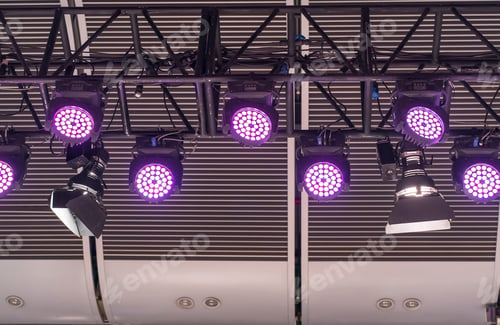 Preview: Led Light On Mall Roof.