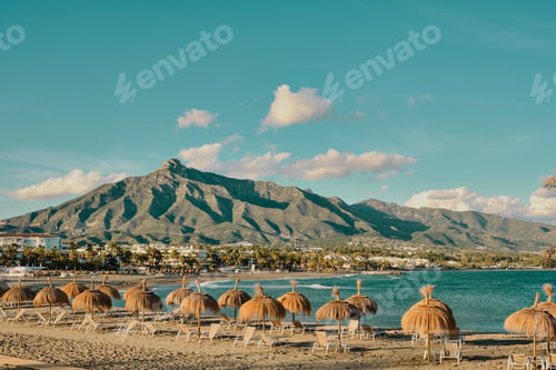 Preview: Beautiful Puerto Banus in Marbella, Spain on a beautiful day
