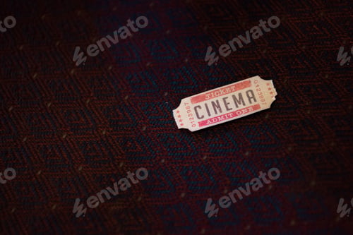 Preview: one cinema ticket in movie theater