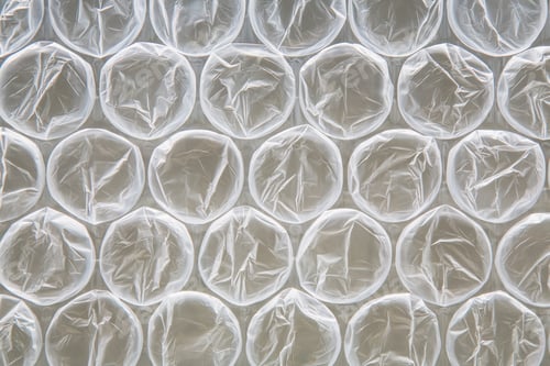 Preview: Close up of bubble wrap, used for packaging
