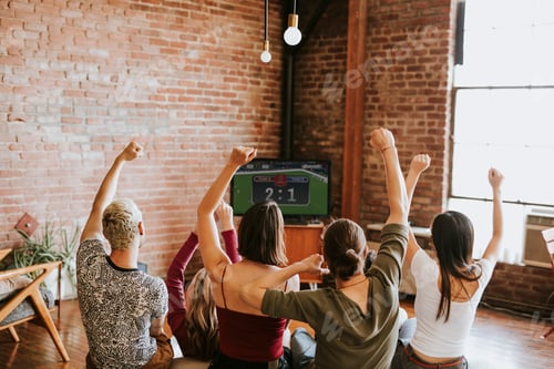 Preview: Friends watching a game show on the tv
