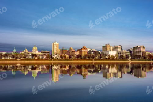 Preview: Harrisburg, Pennsylvania, USA Skyline on the Susquehanna River
