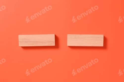 Preview: Wooden cubes mock up background for text, Copy space, Wooden blocks with copy space for text or