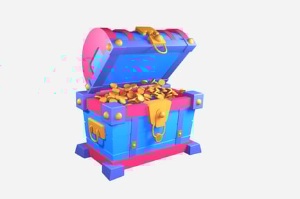 Preview: Treasure Chest 3D Illustration