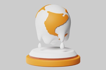 Preview: Melting Earth Globe: Climate Change