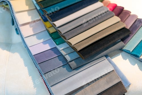 Preview: Colorful Swatches of Fabric Samples